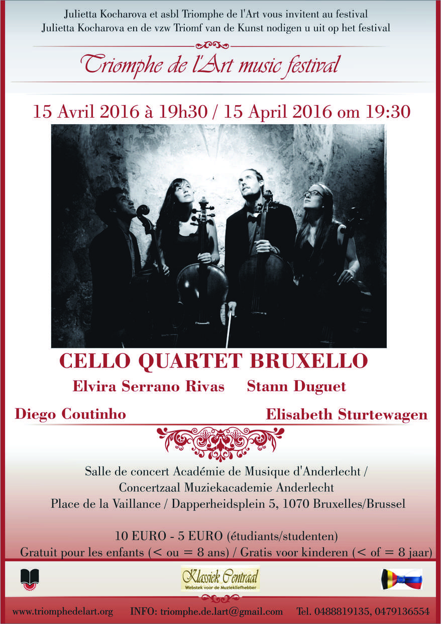 Cello quartet Bruxello.